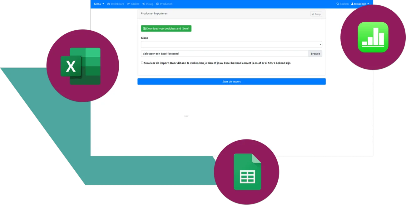 Importing products into CloudWMS from an Excel file